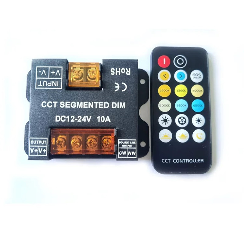 LED调光器24v 12v双色温三色灯带开关调光控制器