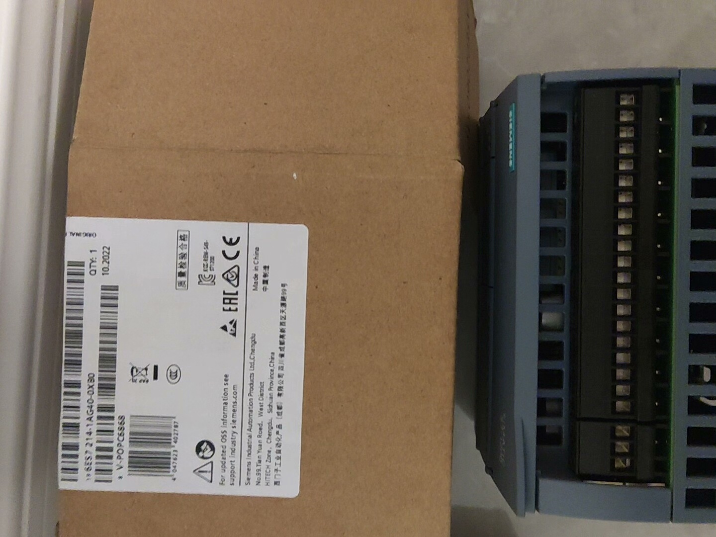 西门子模块6ES7214-1AG40-0XB0  原装全新没