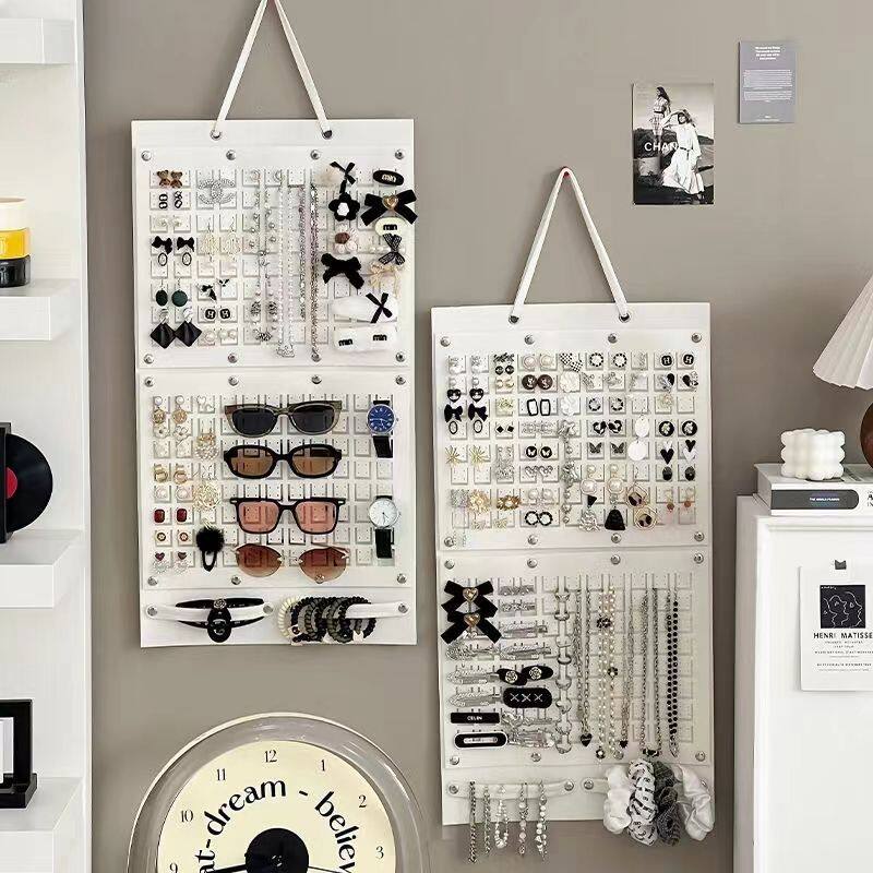 首饰收纳项链展示架耳钉墙高档精致壁挂上墙耳饰黄金饰品发饰挂袋