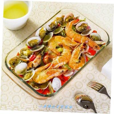 Toughened Pyrex baking tray family fish dish oblong for oven