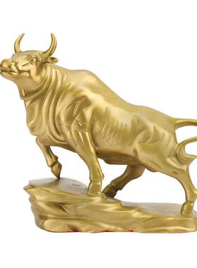 铜牛摆件生肖牛旺市牛气势如虹铜牛工艺品桌面摆件