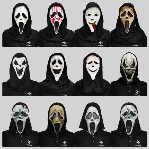 Halloween Party Screaming Ghostface Death Mask鬼脸面具头套