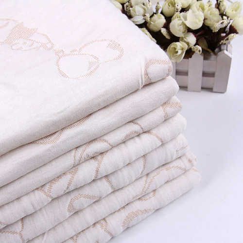 布料保暖棉棉彩儿童 夹丝婴幼儿布服装面料彩童装提花卡通棉水洗