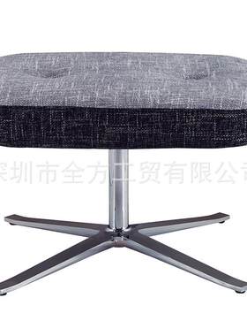 轻奢布艺椅子脚踏小凳子休闲网红椅子卧室情侣椅QF-B340四星脚
