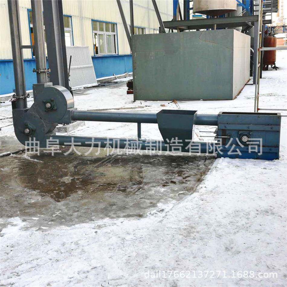 链式盘片管道推料机粮食工业物料上料机直角拐弯管链上料机