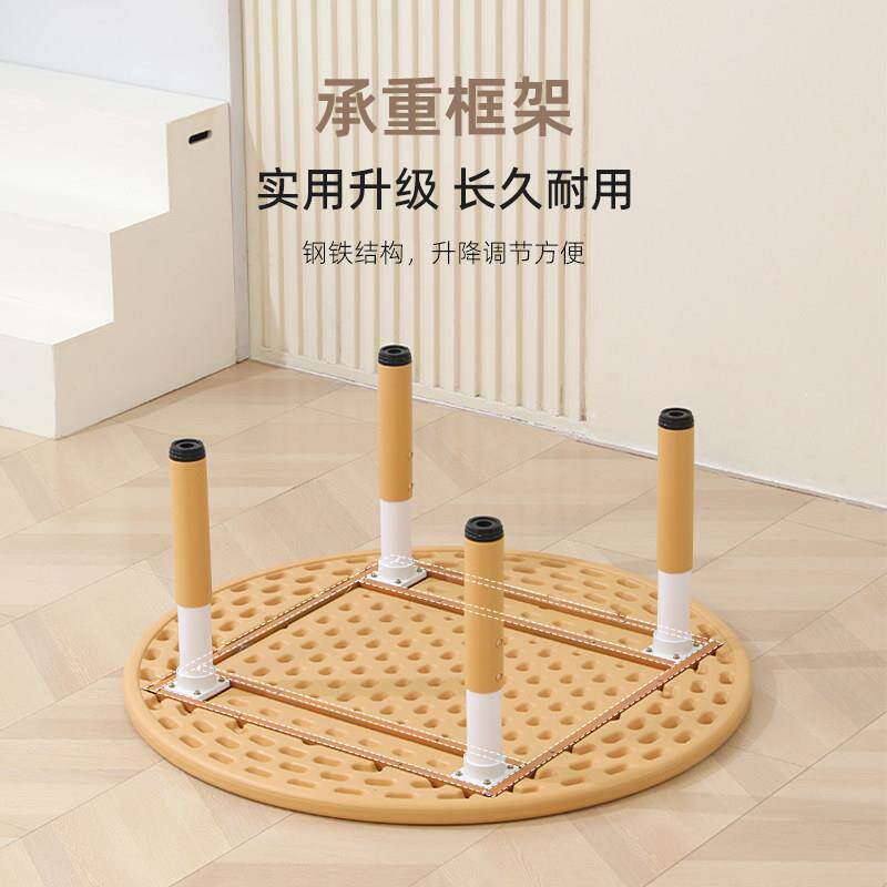 儿童升降桌椅幼儿园大圆桌早教商场图书馆多人用吃饭桌套装可升降