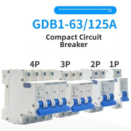 Gdb1小型断路器C45家用Dz47空调门10A-32A-63A空气开关1P2P3P4P