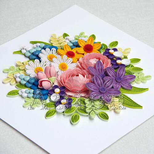 花如锦纸绘材料包手工套装DIY个性化节日礼品创意装饰绘画自动