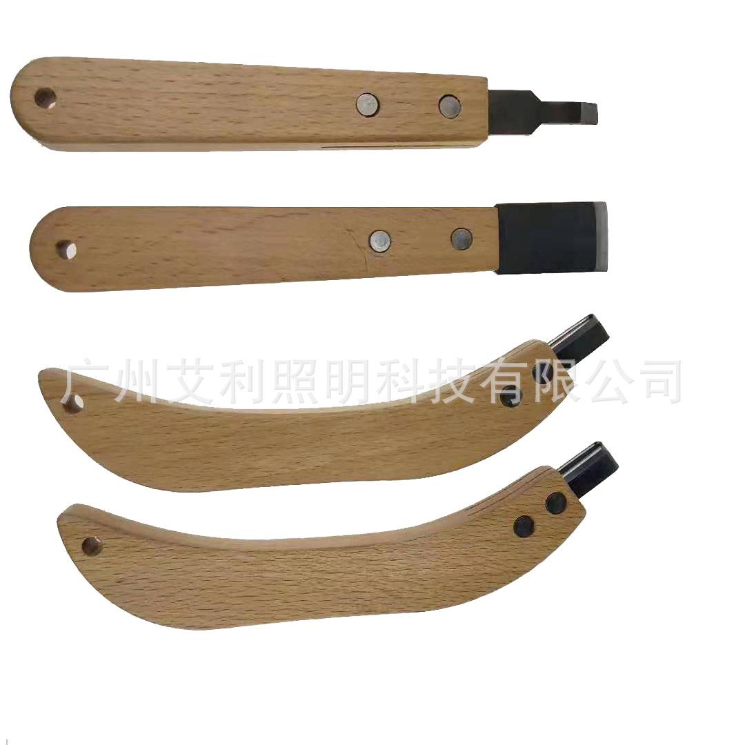 热卖透镜改装工具木柄清胶刀AB款4件套汽车大灯冷胶刀除胶刀通用