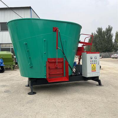 养牛场TMR拌草机固定立青式储日粮拌机料WES均拌匀搅自动混合机