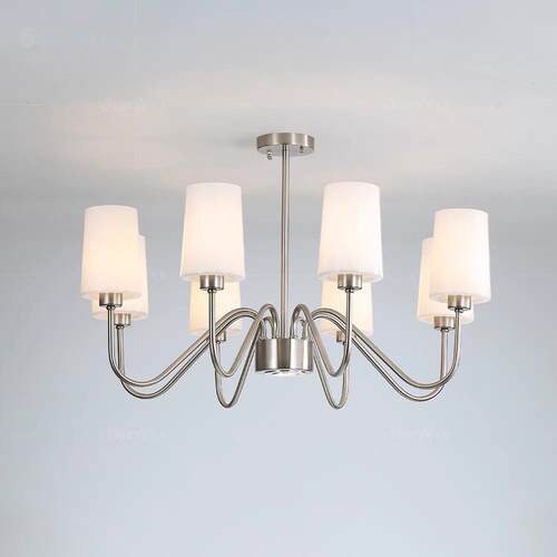 客厅833吊灯餐厅现古代奶美式中风卧室大灯简约气油风中山灯具