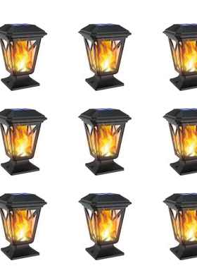 太阳L能灯户庭院灯外38ED花园花格草坪插灯户外复古YY-91002地柱