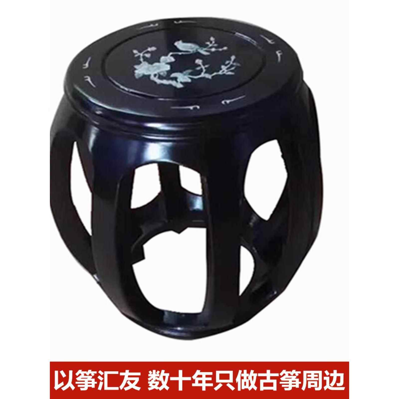 博音古筝圆凳腰鼓凳实木单古董覆古印花敦煌钢琴凳耐久厂家直销