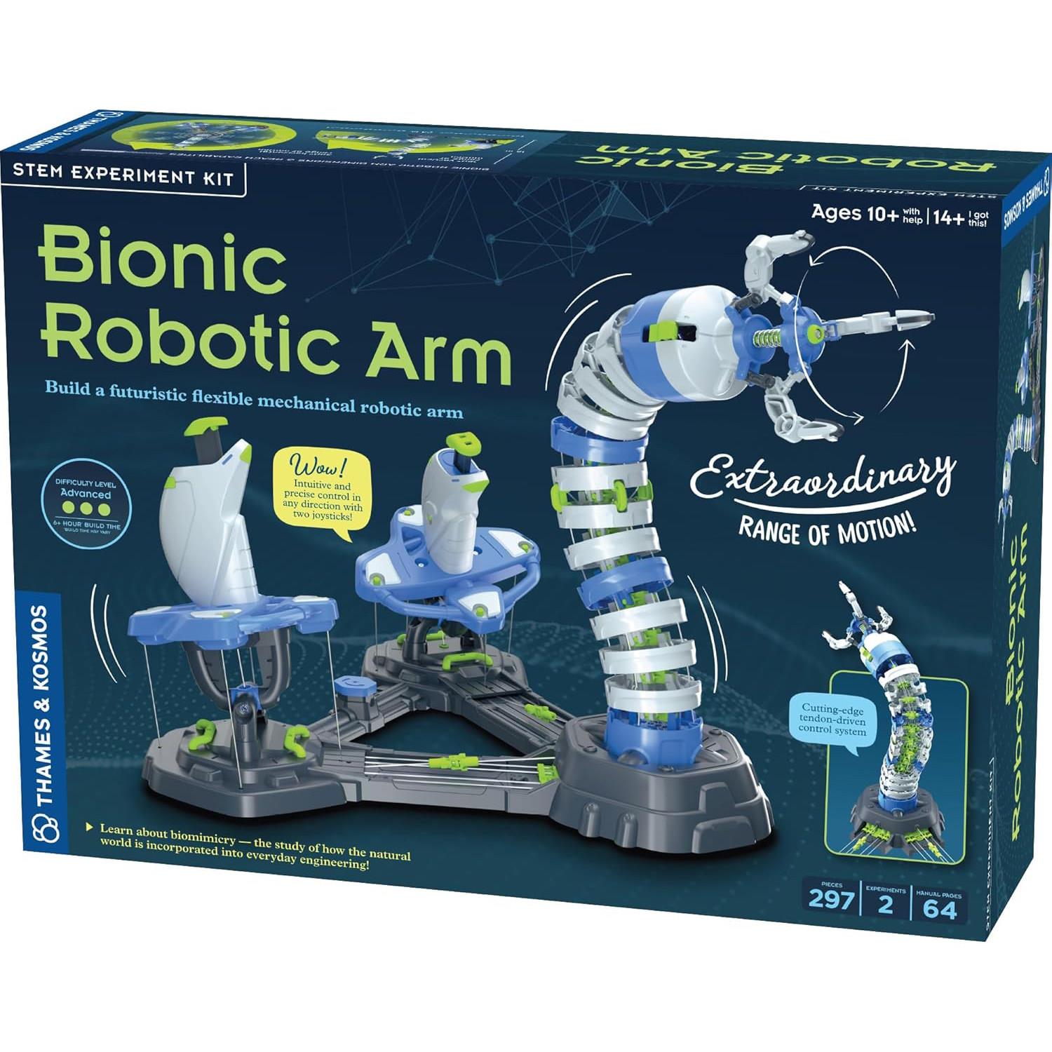 组装机械臂操纵杆可工作精确运动工程科学实验玩具正版Bionic Arm图片