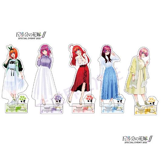 五等分的花嫁周边 新娘中野二乃四叶一花三玖五月 亚克力立牌双插
