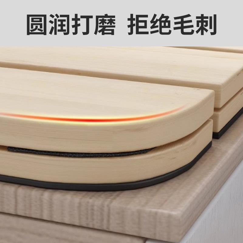 透气折叠榻榻米实木防潮硬床板松木床垫易收纳架子单双人护腰护脊