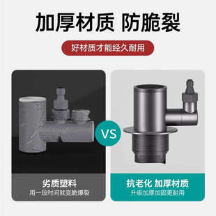 艾干净厨房下水管三通洗菜盆水槽排水管道防臭接头净水器防臭神器