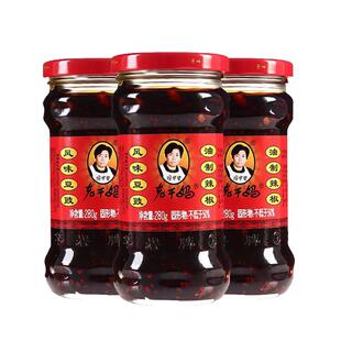 老干妈贵州特产风味豆豉油泼辣椒香辣调料拌饭拌面辣椒鸡油下饭酱