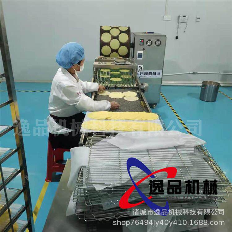 做千层蛋糕皮的机器逸品全自动春卷皮机虎皮纹蛋皮机数控操作