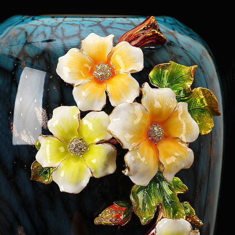 轻奢陶瓷花瓶摆件家用客厅桌面珐琅彩玄关创意高端干花插花装饰品,家居饰品,花瓶,淘宝优惠券,粉丝福利购,淘宝优惠卷