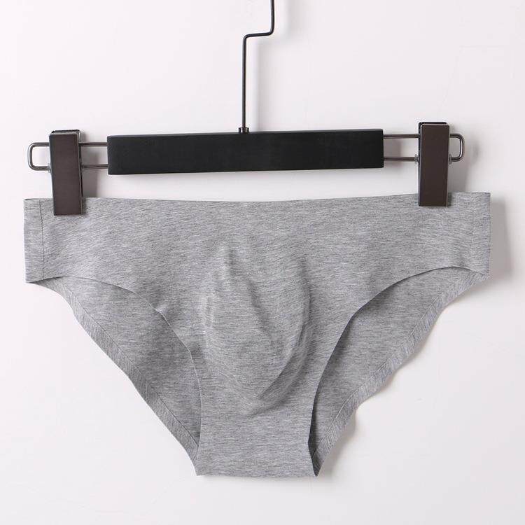 Men's seamless triangle underwear made of cotton, low图片