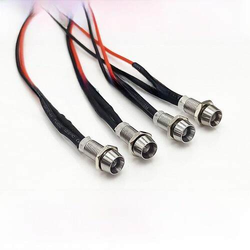 开孔5MM金属LED信号指示灯 电脑电源发光灯12V24V36V48V110V220V