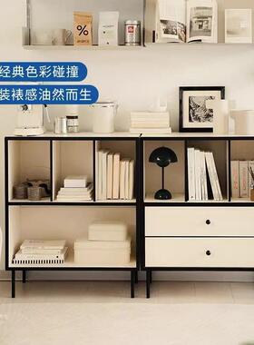 实奶油风卧室法用式家书木柜组合客厅餐边展收纳储物示柜康宇美落