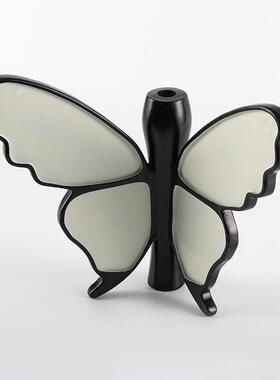 中古蝴蝶法式复古美式设计师花器摆件样板间售楼处氛围感花瓶饰品