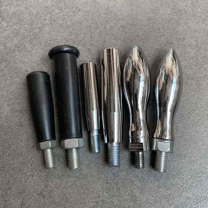 手轮手柄M8M10塑料穿心葫芦曲面转动活动手柄铁摇把单头螺纹丝