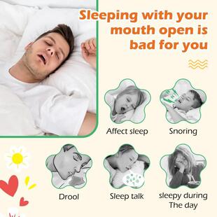 Sticker Mouth Anti Snoring Breathin 30Pcs Night Closed