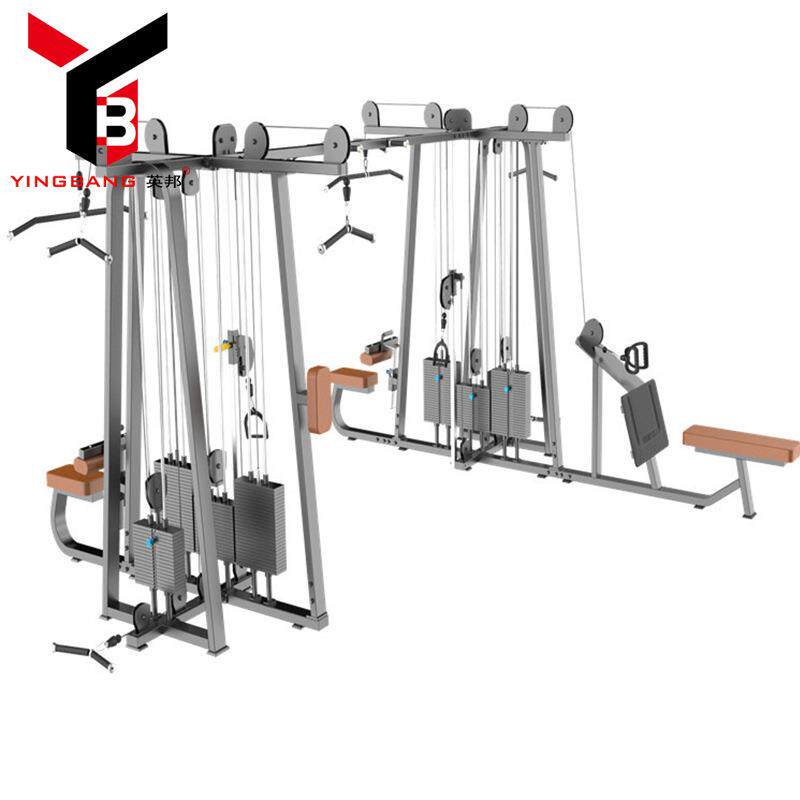 健身房插片系列力量训练器械八人组四人站五人站综合训练器