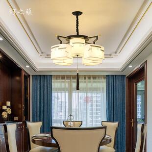新中吸顶灯客厅灯简约现代大气用餐厅灯饰中国风674卧家室灯具圆