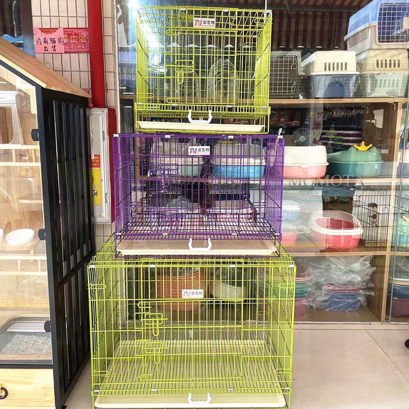 【泊艺特纳米圆线狗笼】加厚加粗结实可折叠中小型犬狗厕所狗笼子