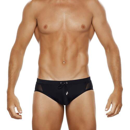 Black Triangle Bikini Side Mesh Splicing Triangle Swimming