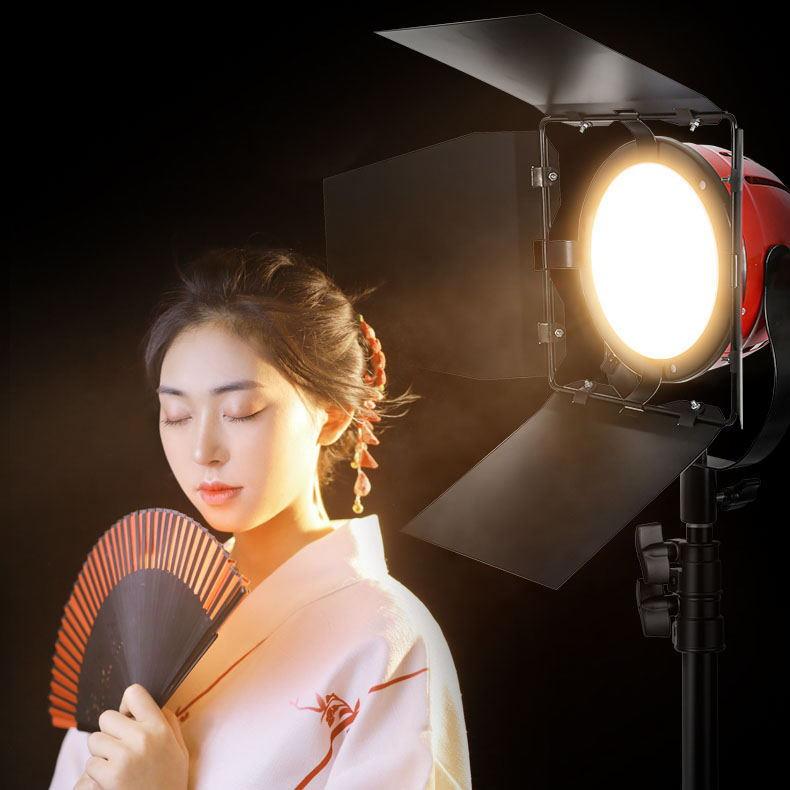 锐富图 800w红头灯氛围聚光影视灯LED补光灯神明少女拍照摄影灯