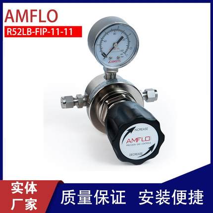 实验室设备用气体减压阀调压器敦阳单级式减压器R52LB-FIP-11-11