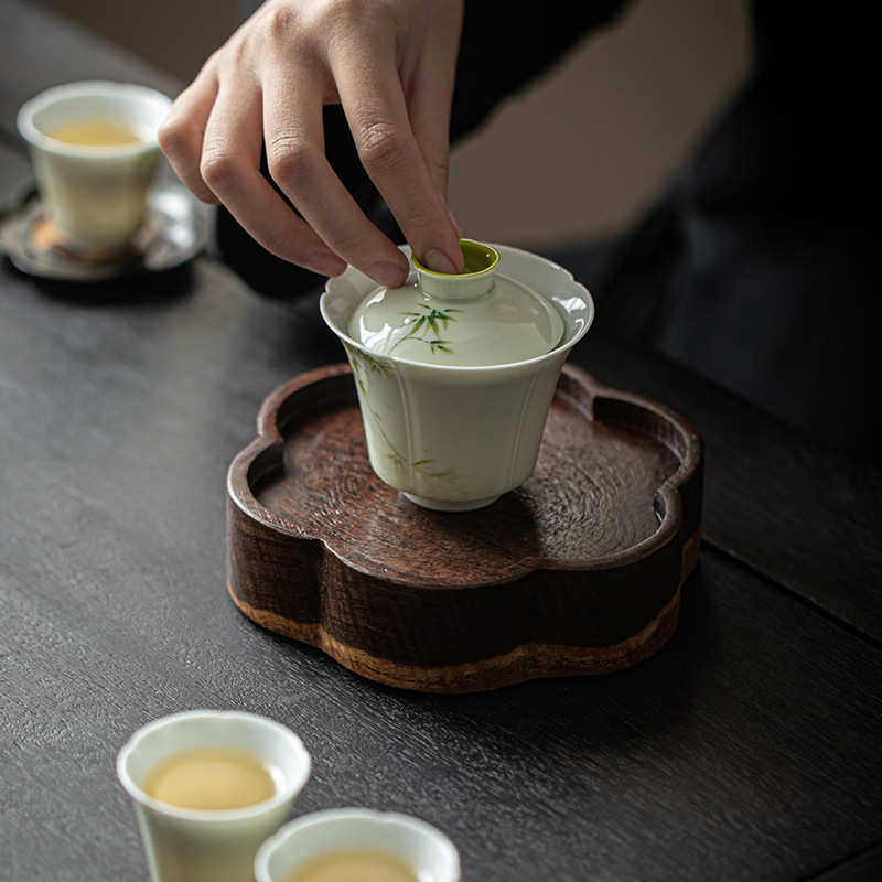 黑檀木壶承实木小茶台干泡盘茶承茶托盘隔热垫子功夫茶具配件,餐饮具,茶具礼盒,淘宝优惠券,粉丝福利购,淘宝优惠卷