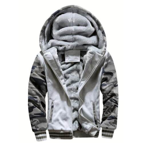 I 27401 Camouflage Hoodie Men Winter Fleece 卫衣