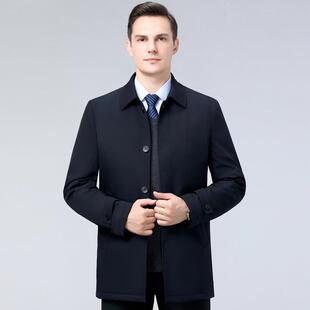 冬季年新款男士衣中老爸棉爸夹棉外套中年保暖系高档8209-0扣短款
