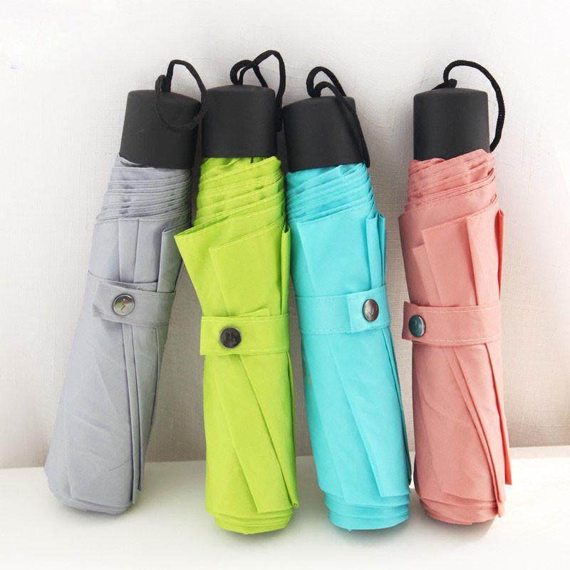 特价三折彩虹伞素色折叠创意伞防紫外线伞超轻雨伞定做logo广告伞