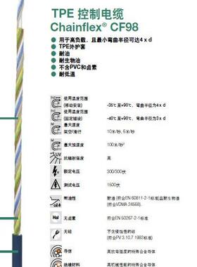 IGUS控制弯电F缆C98 CF99系列-用于曲半径仅为4*d的极高应用要求