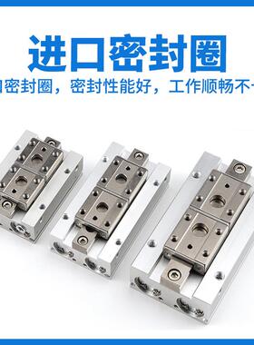 CHELIC气力可滑轨平行机械夹气缸HDF12/16/20/12*16*20*24*28*32S