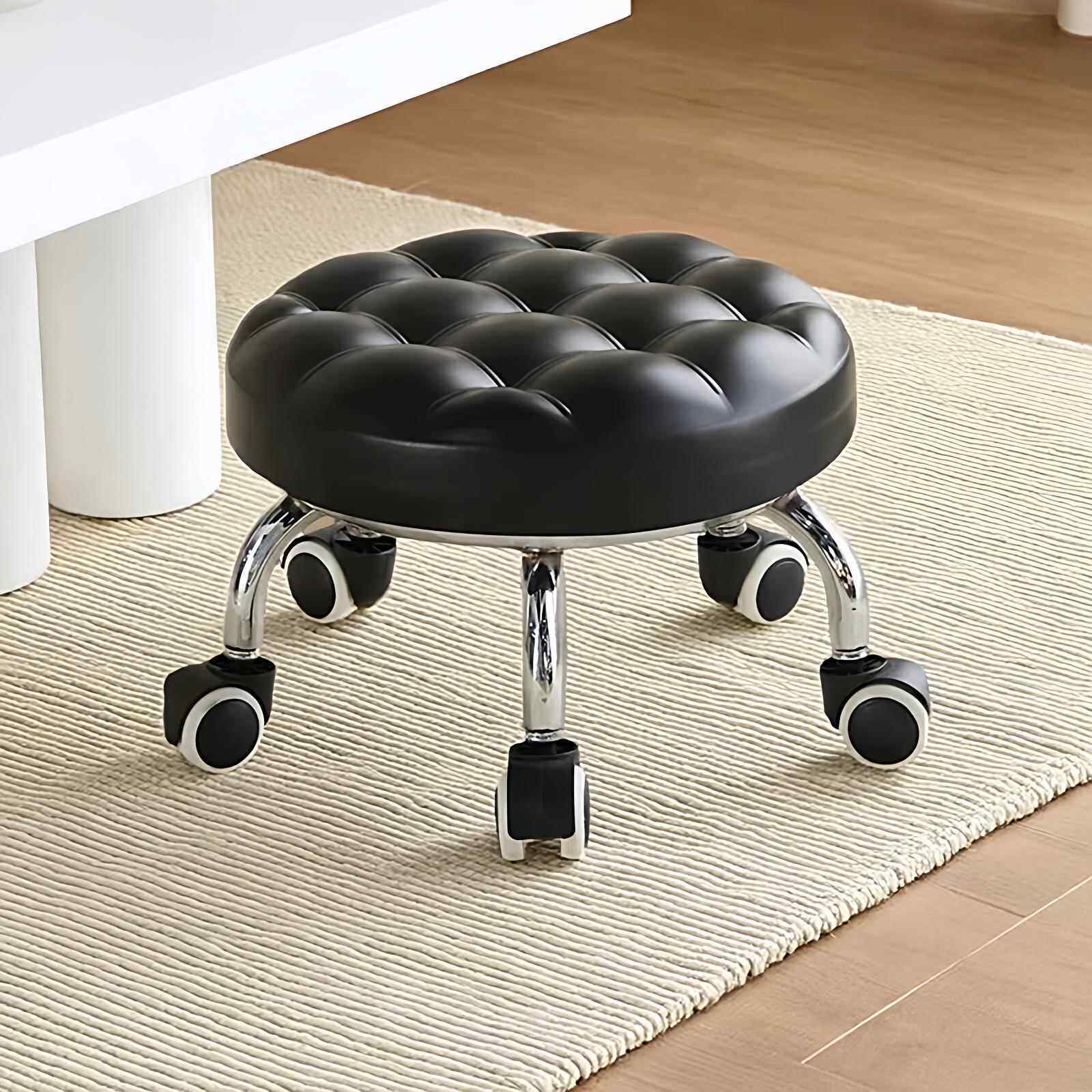 万向轮小凳子带轮子滚轮小板凳家用凳子矮凳椅子儿童学步轮滑矮凳