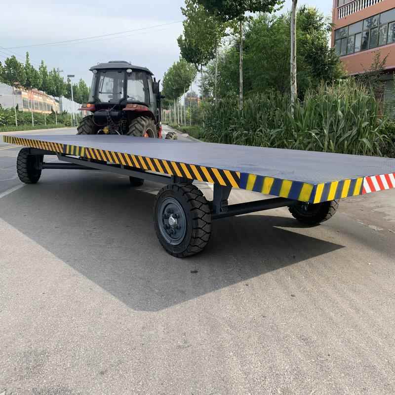 平板拖车重型平板载货牵引拖车移动式交通运输平板工具拖车