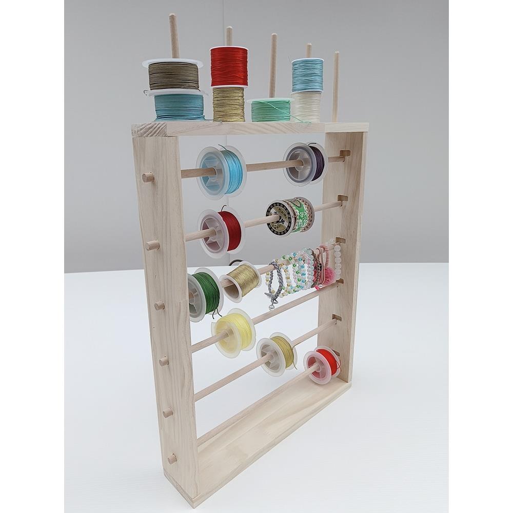 桌面丝带架缎带玉线珠宝文玩线串珠线收纳架纸胶带手串弹力线鱼线