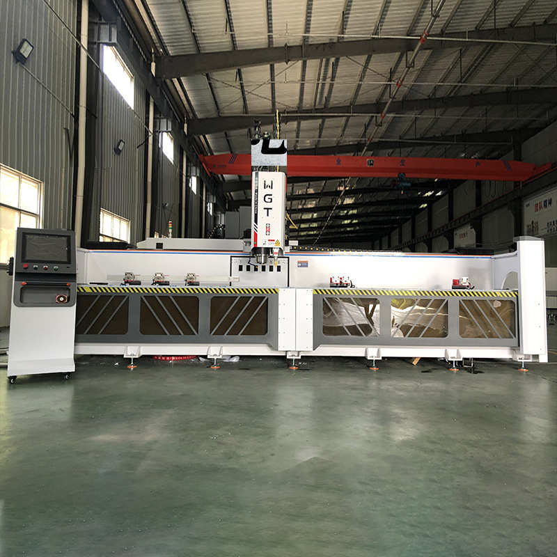 实力厂家四轴光纤复合加工中心CNC数控钻铣床4500型材加工中心