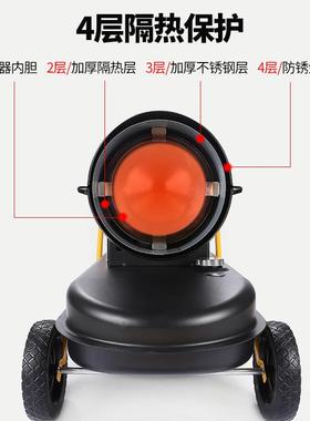 间工业风机价格工厂车电暖暖风机300平方暖柴RGD油风机