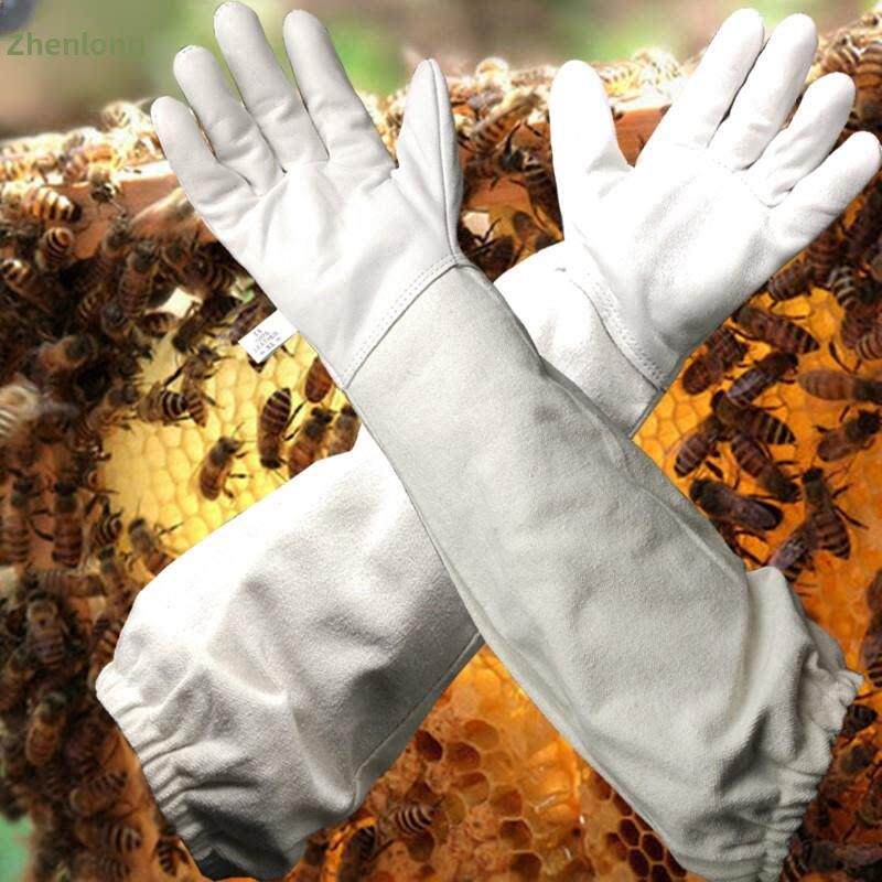 采购产品特殊山羊皮柔软透气的养蜂手套,养蜂工具,养蜂工具,加