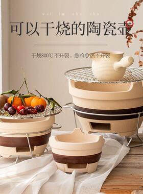 烧烤炉围炉泥炉煮边茶家用室内老式打炉网红烤RGS火子木炭炉户外