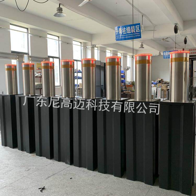 半自动升降地桩手动伸缩柱学校小区步行街防护路障广州东莞移动柱